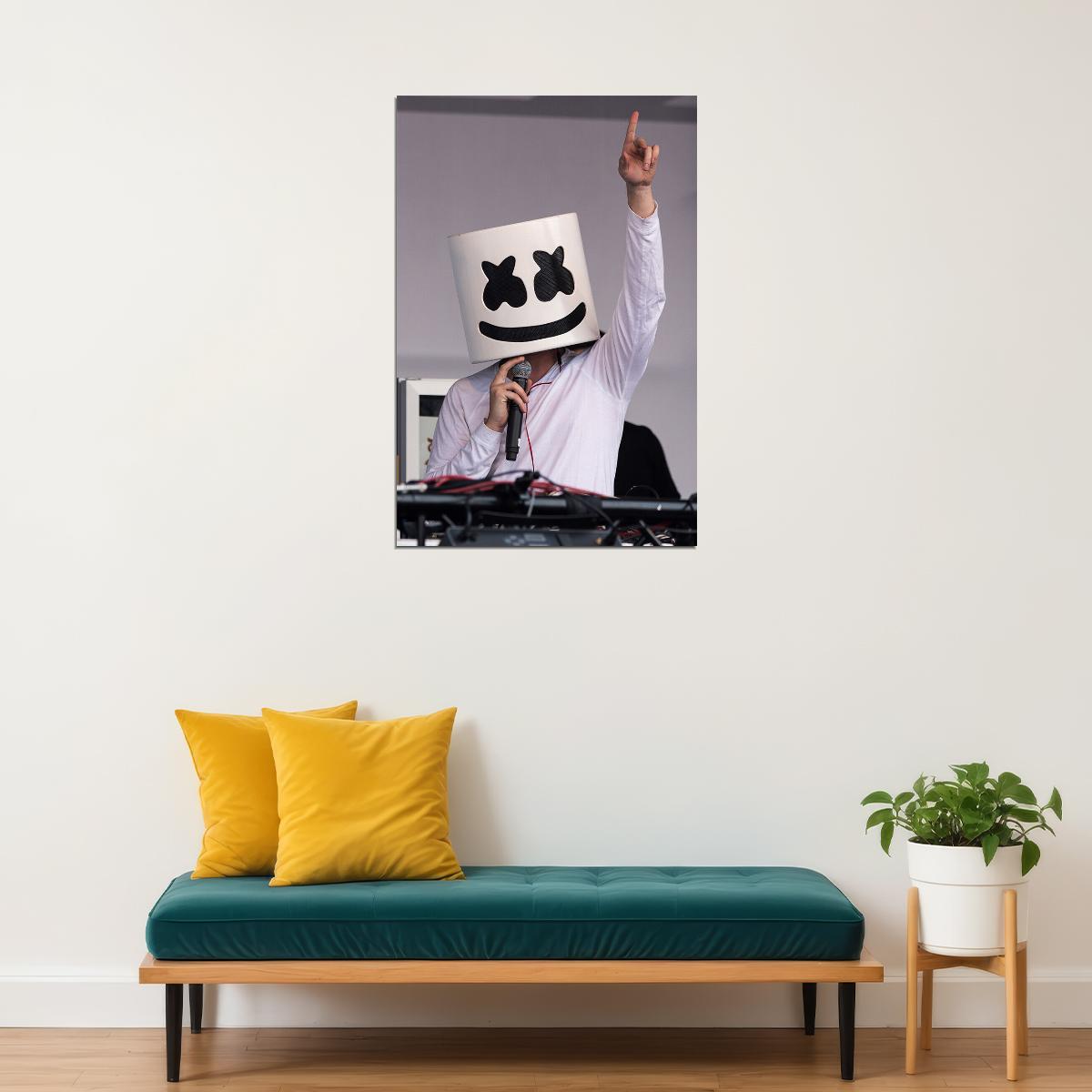 Marshmello Celebrity Music Producer Artist Poster Wall Art Print Home Wall Decor - xonomax