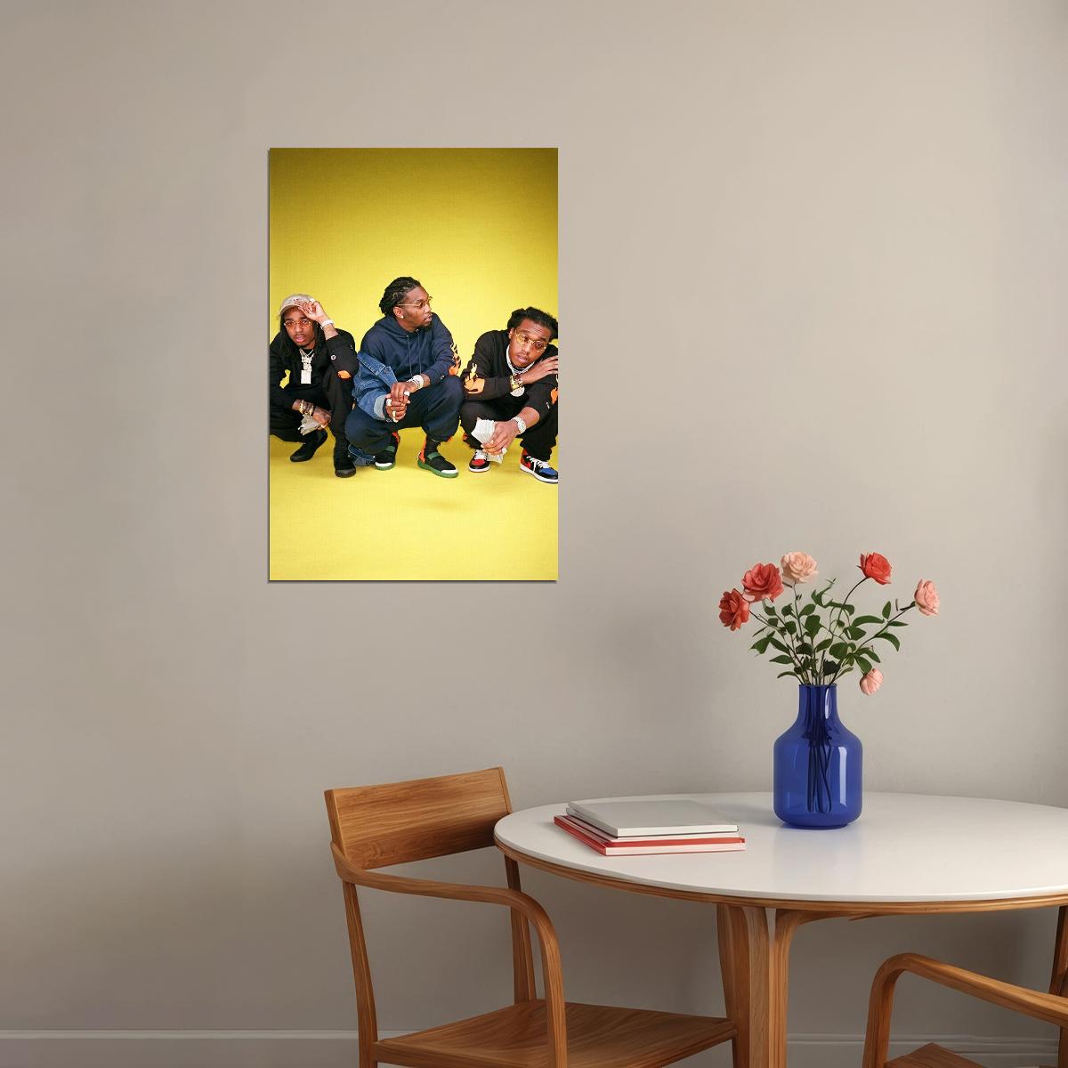 Migos Celebrity American Music Band Pop Music Poster Wall Art Print Home Wall Decor - xonomax