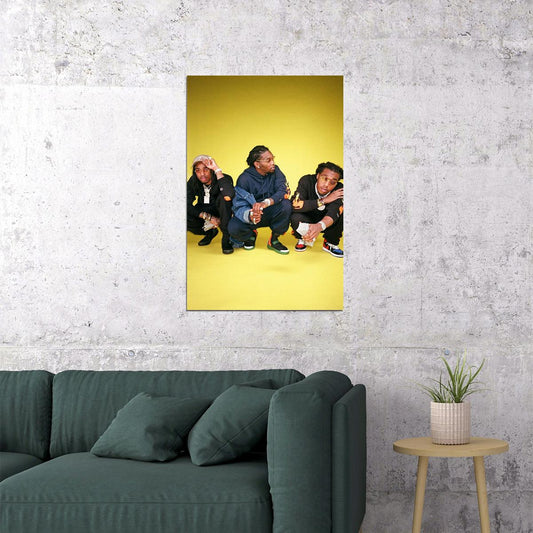 Migos Celebrity American Music Band Pop Music Poster Wall Art Print Home Wall Decor - xonomax