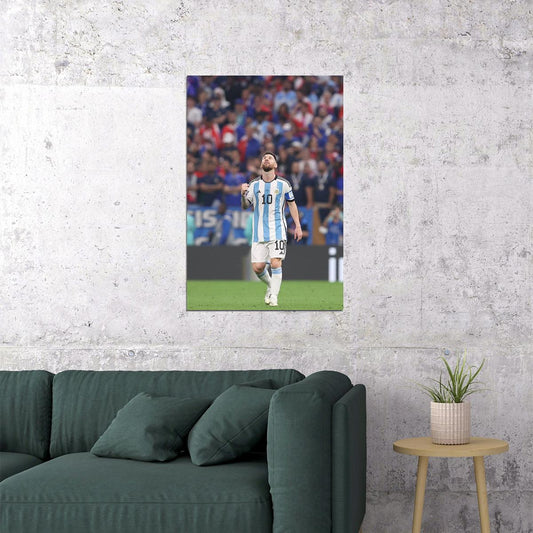 Leo Messi Argentina Football Goat Soccer Player Fans Poster Wall Art Print Home Wall Decor - xonomax