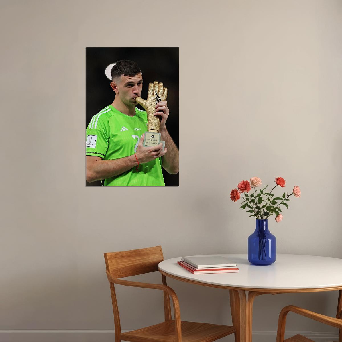 Emiliano Martinez Argentina Football World Best Goalkeeper Poster Wall Art Print Home Wall Decor - xonomax