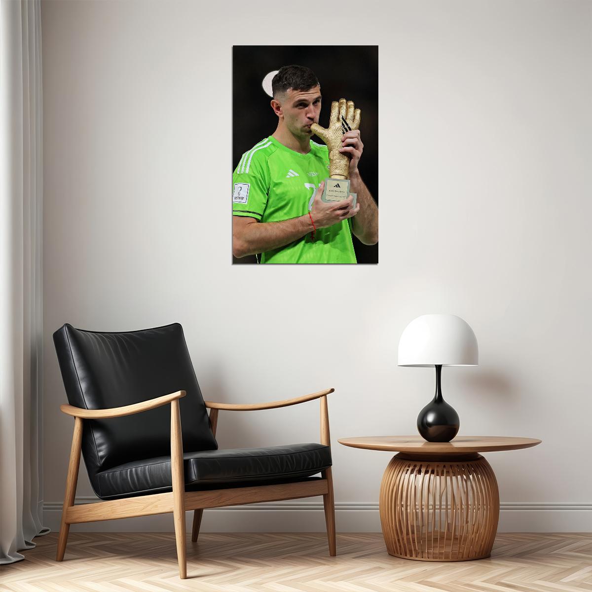 Emiliano Martinez Argentina Football World Best Goalkeeper Poster Wall Art Print Home Wall Decor - xonomax