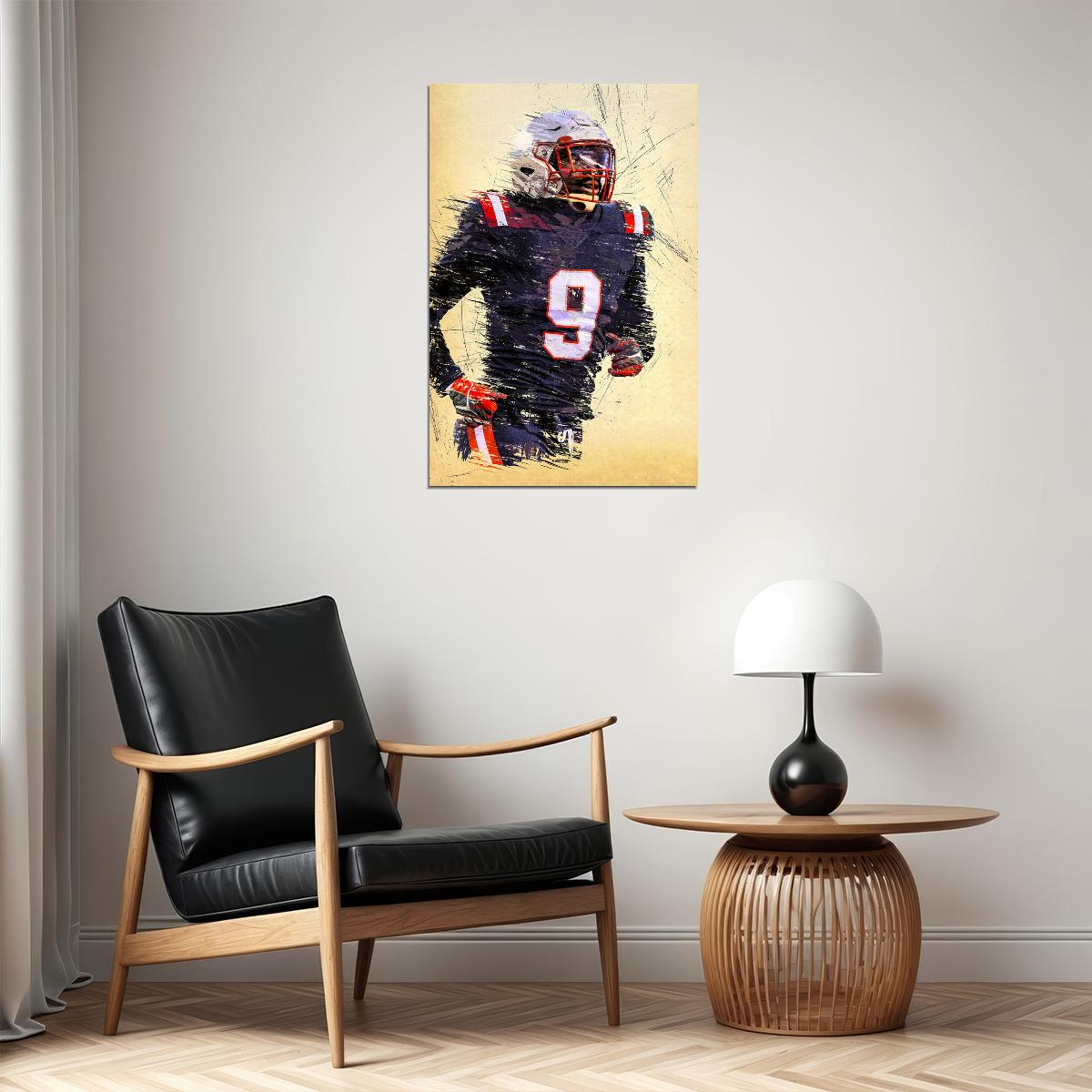 New England Patriots Matt Judon American Football Player Poster Wall Art Print Home Wall Decor - xonomax