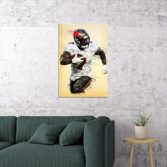 Tampa Bay Buccaneers Leonard Fournette American Football Poster Wall Art Print Home Wall Decor - xonomax