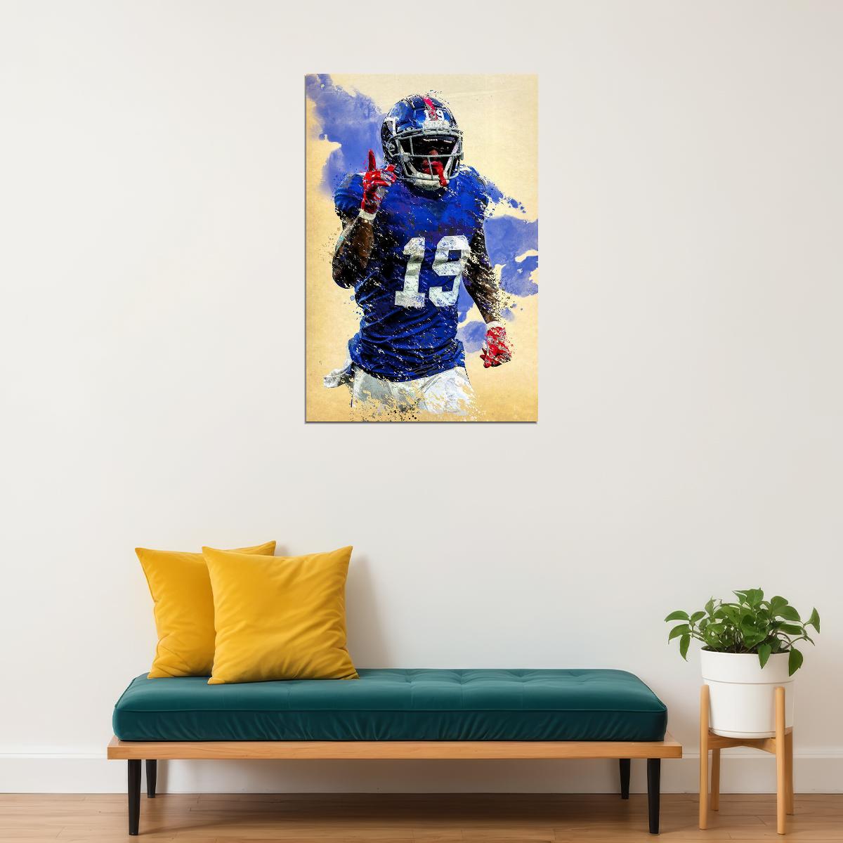 New York Giants Kenny Golladay American Football Player Poster Wall Art Print Home Wall Decor - xonomax