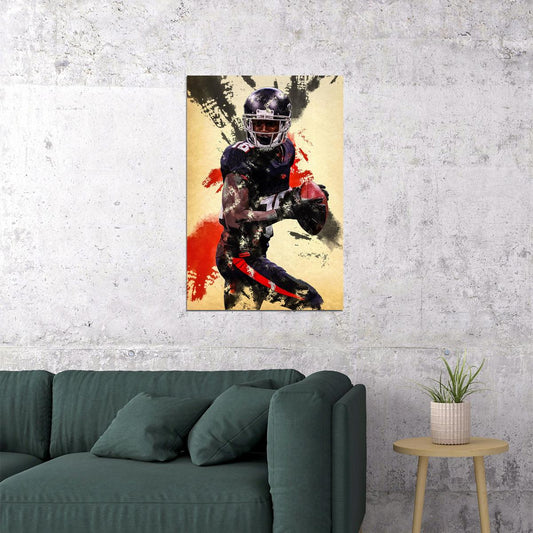 Atlanta Falcons Calvin Ridley 18 American Football Player Poster Wall Art Print Home Wall Decor - xonomax