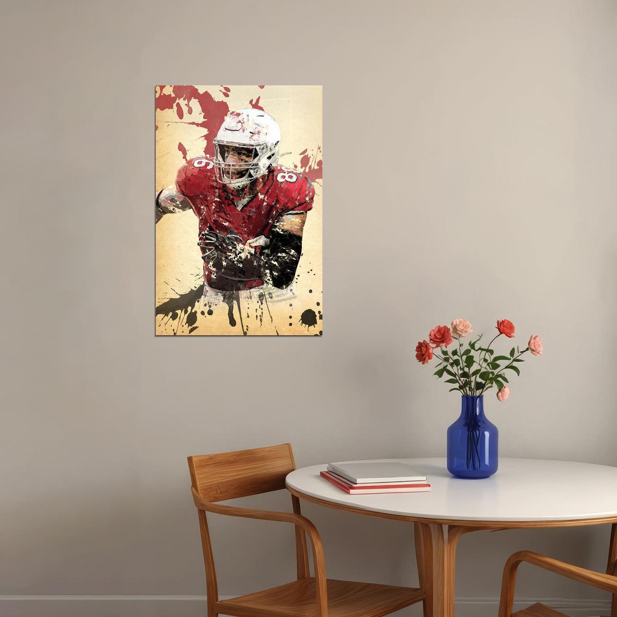 Arizona Cardinals Zach Ertz American Football Player Poster Wall Art Print Home Wall Decor - xonomax