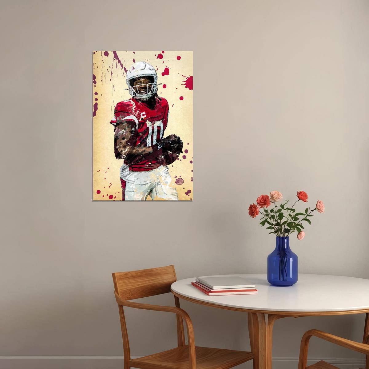 Arizona Cardinals Deandre Hopkins American Footballer Poster Wall Art Print Home Wall Decor - xonomax