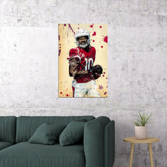 Arizona Cardinals Deandre Hopkins American Footballer Poster Wall Art Print Home Wall Decor - xonomax