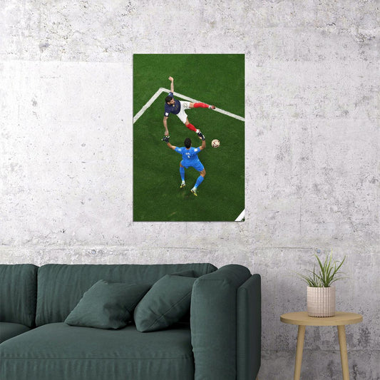 Theo Hernandez Goal France National Team World Cup Poster Wall Art Print Home Wall Decor - xonomax