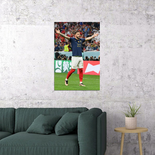 Theo Hernandez France National Team World Cup Poster Wall Art Print Home Wall Decor - xonomax