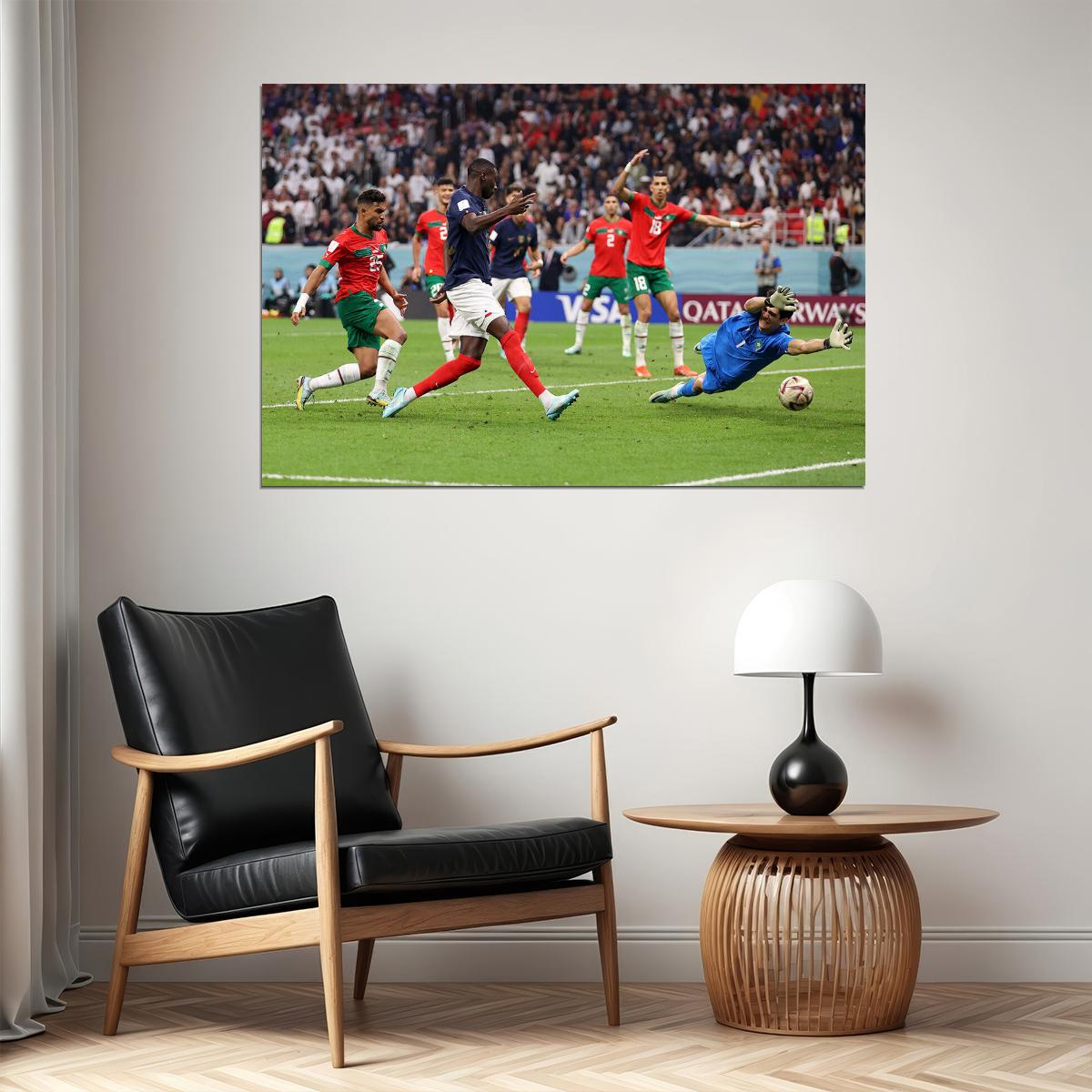 Randal Kolo Muani Goal France World Cup Poster Wall Art Print Home Wall Decor - xonomax