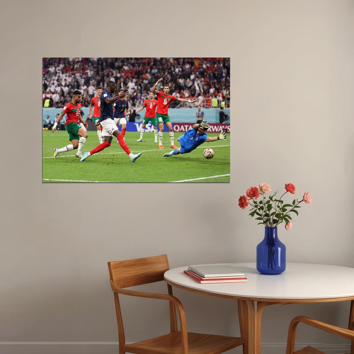 Randal Kolo Muani Goal France World Cup Poster Wall Art Print Home Wall Decor - xonomax
