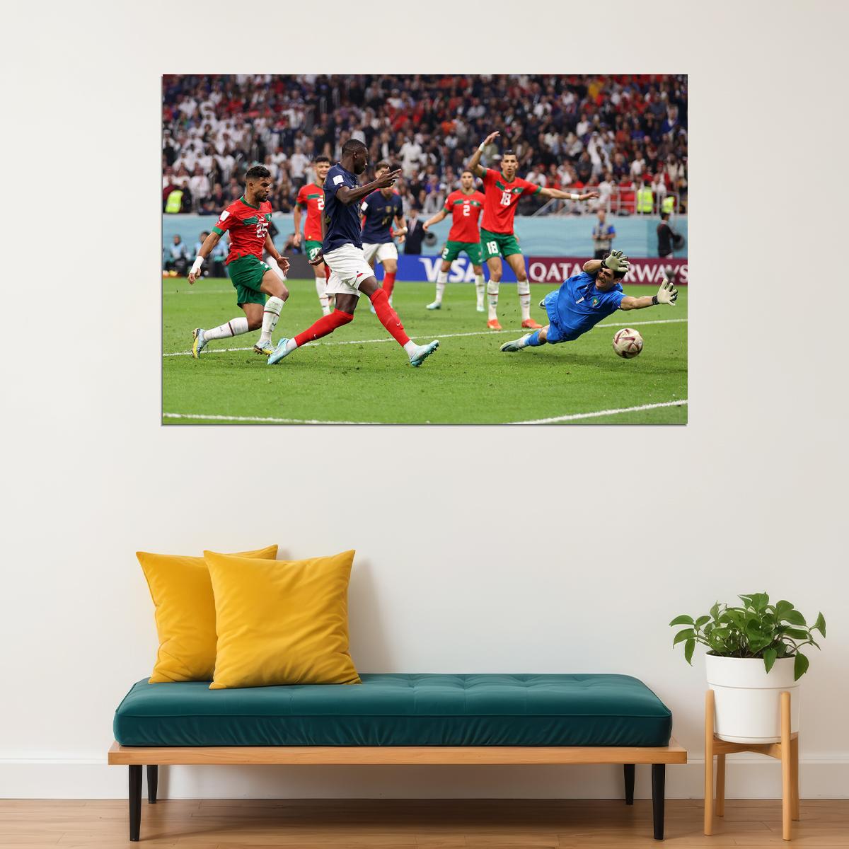 Randal Kolo Muani Goal France World Cup Poster Wall Art Print Home Wall Decor - xonomax