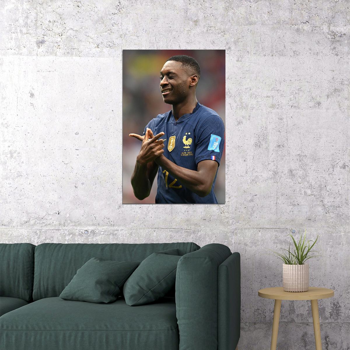 Randal Kolo Muani Goal Celebration France World Cup Poster Wall Art Print Home Wall Decor - xonomax