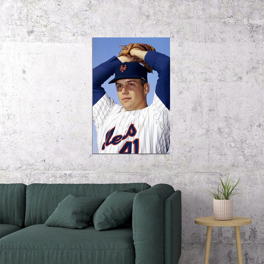Tom Seaver Vintage American Baseball Player Sports Poster Wall Art Print Home Wall Decor - xonomax