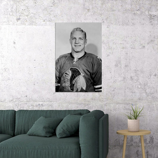Bobby Hull Celebrity Ice Hockey Athlete Poster Wall Art Print Home Wall Decor - xonomax