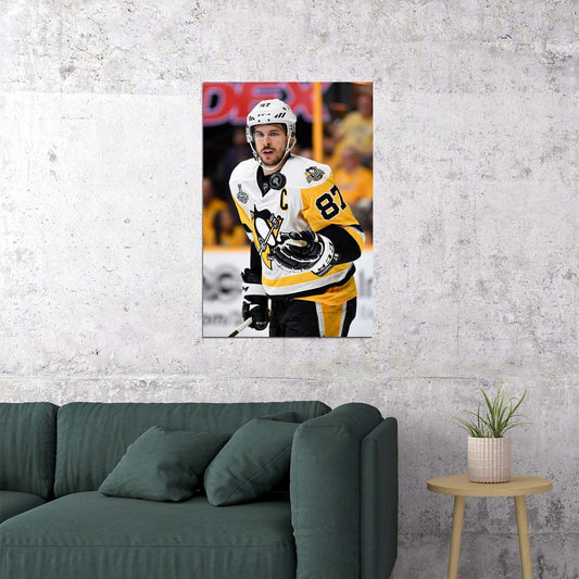 Sidney Crosby Ice Hockey Athlete Player Poster Wall Art Print Home Wall Decor - xonomax