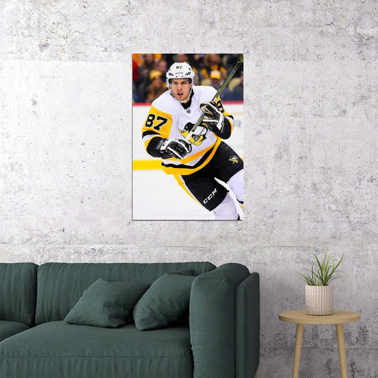Sidney Crosby Ice Hockey Athlete Sport Poster Wall Art Print Home Wall Decor - xonomax