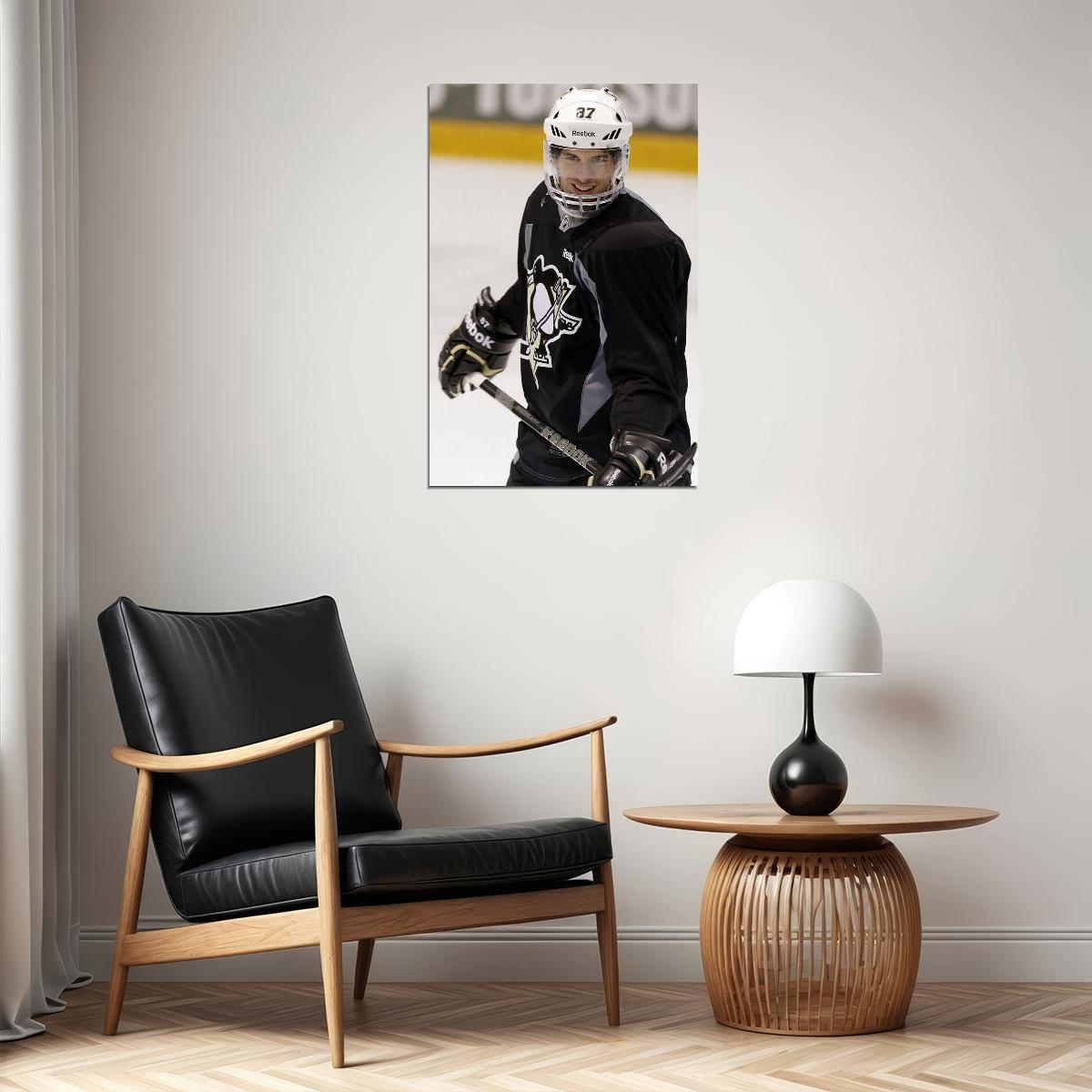 Sidney Crosby Ice Hockey Player Style Poster Wall Art Print Home Wall Decor - xonomax