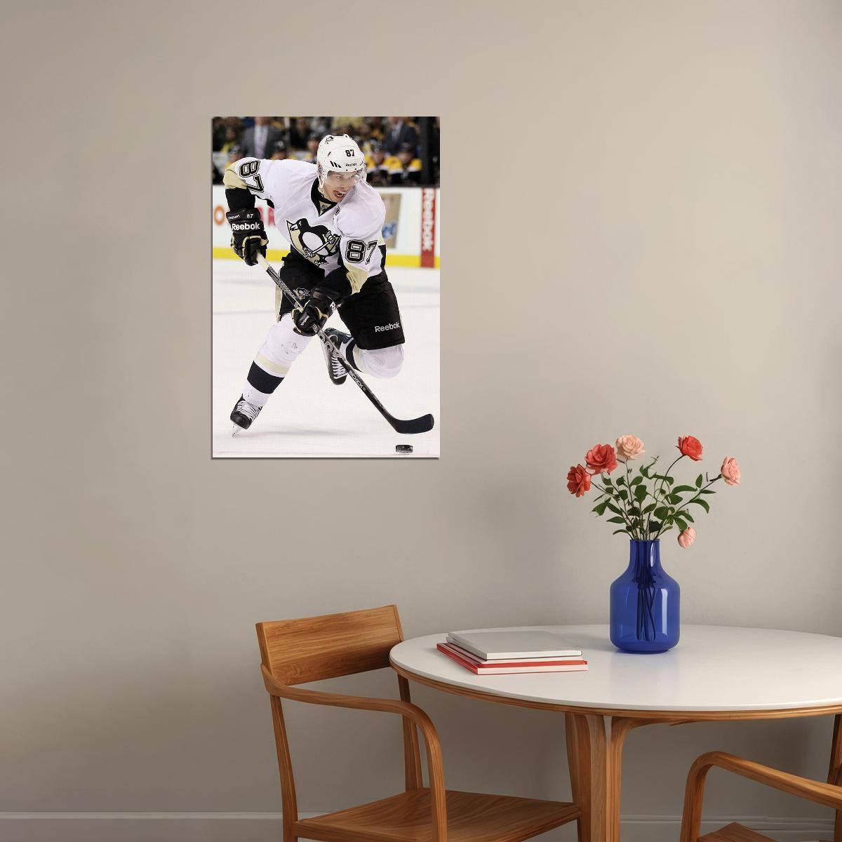 Sidney Crosby Celebrity Ice Hockey Player Style Poster Wall Art Print Home Wall Decor - xonomax