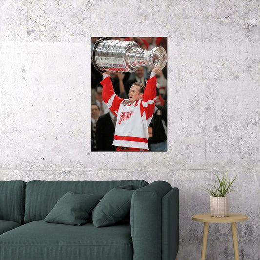 Steve Yzerman İce Hockey Sports Match Poster Wall Art Print Home Wall Decor - xonomax