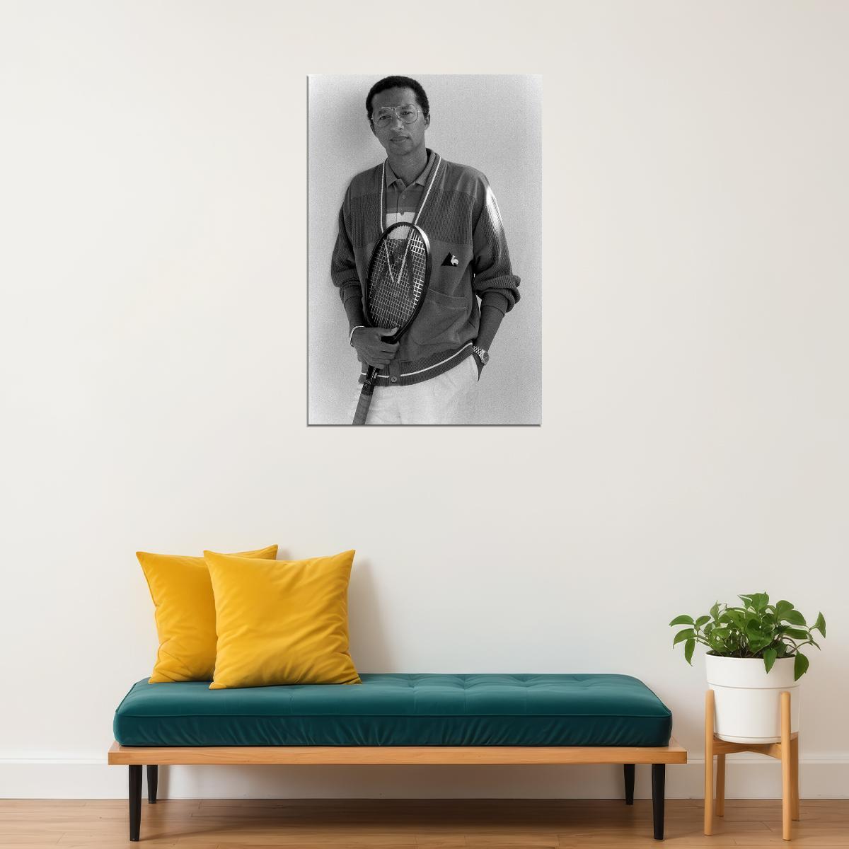 Arthur Ashe Celebrity American Tennis Player Poster Wall Art Print Home Wall Decor - xonomax