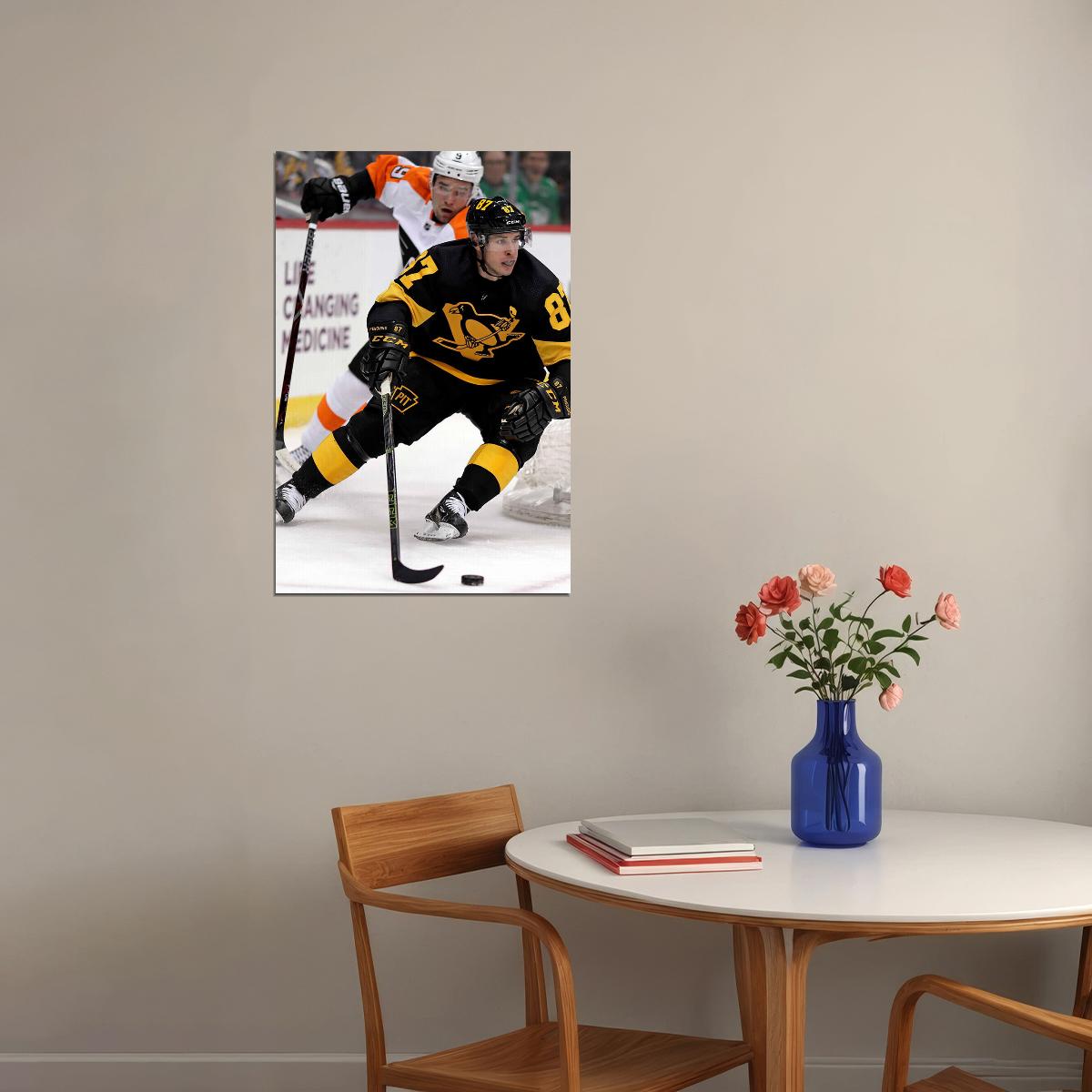 Sidney Crosby Celebrity Ice Hockey Player Match Poster Wall Art Print Home Wall Decor - xonomax