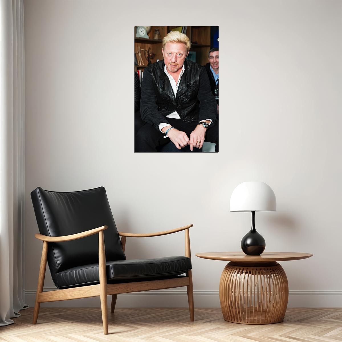 Boris Becker German Tennis Player Tennis Match Poster Wall Art Print Home Wall Decor - xonomax