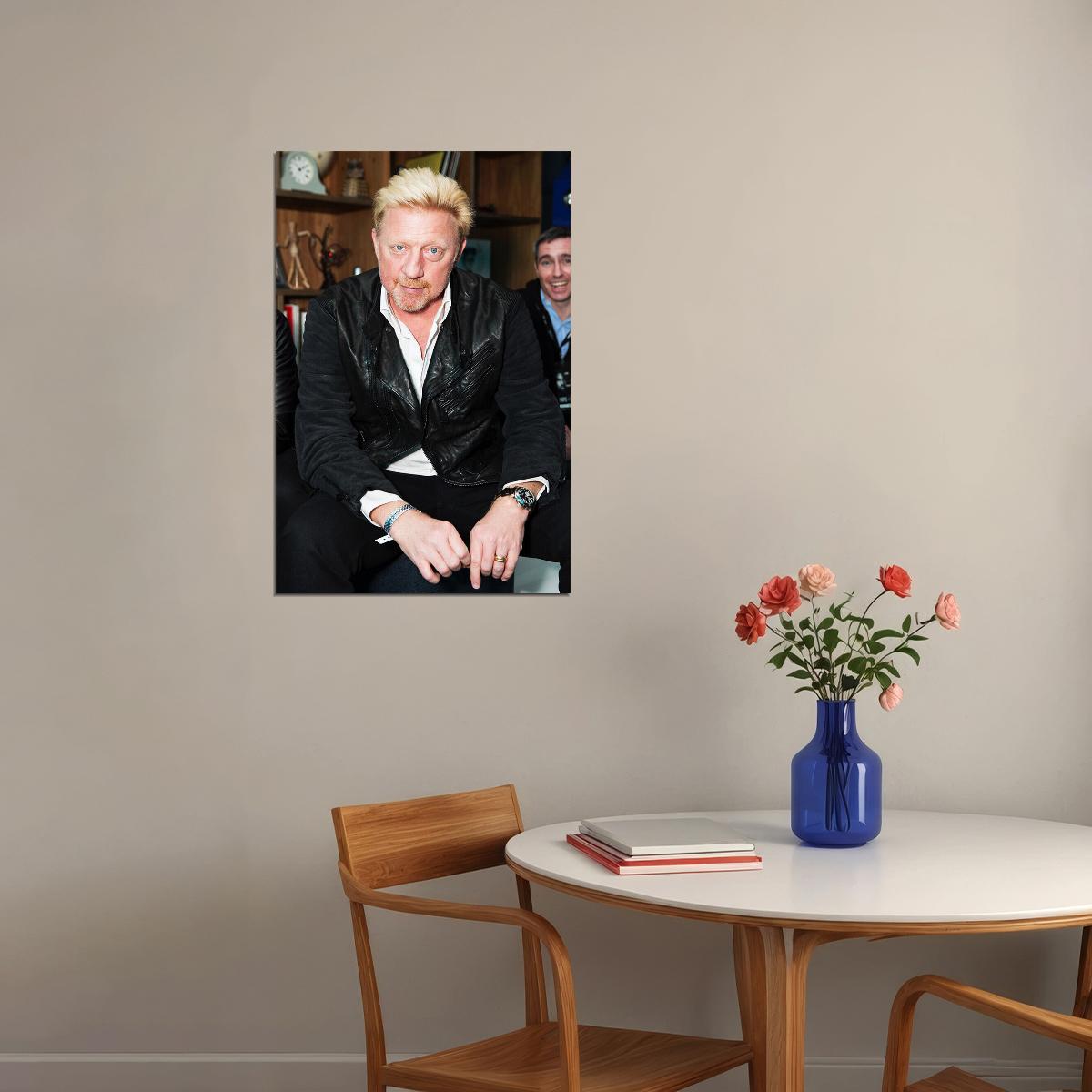 Boris Becker German Tennis Player Tennis Match Poster Wall Art Print Home Wall Decor - xonomax