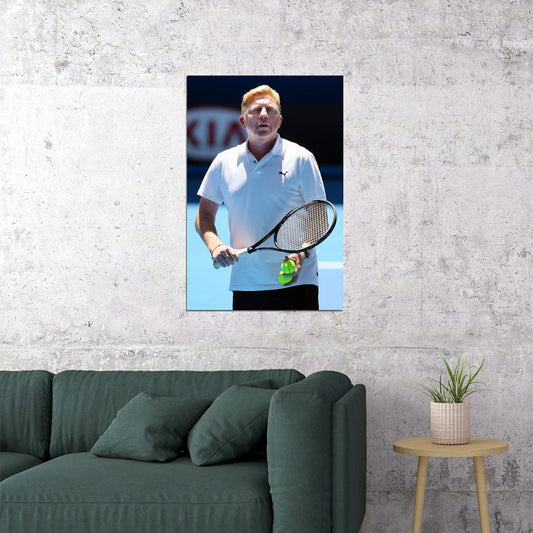Boris Becker German Tennis Player Tennis Equipment Poster Wall Art Print Home Wall Decor - xonomax