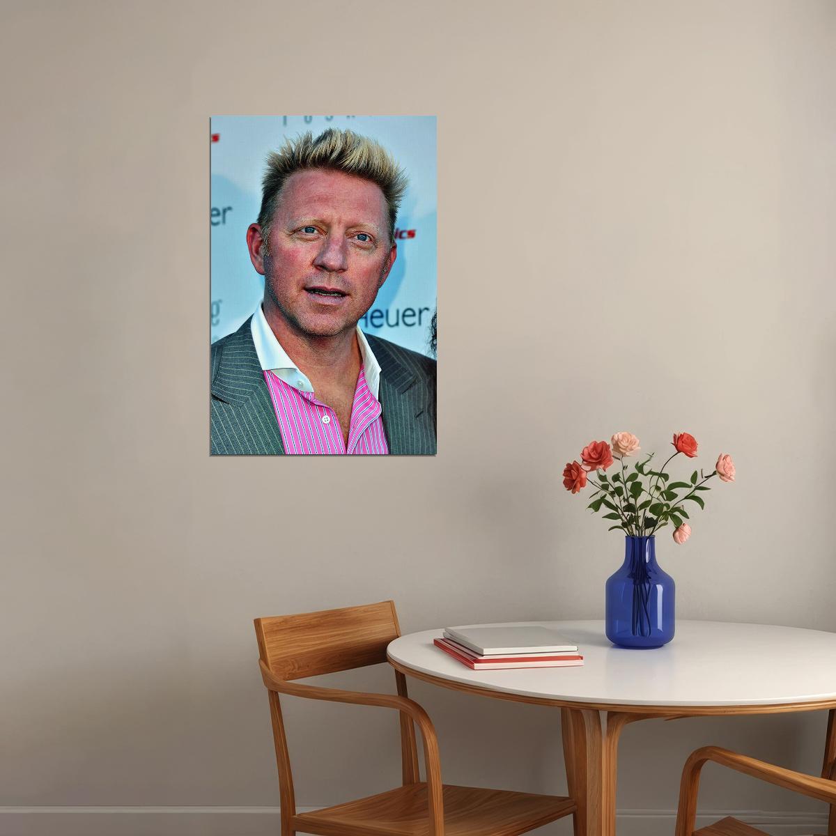 Boris Becker Celebrity German Tennis Player Poster Wall Art Print Home Wall Decor - xonomax