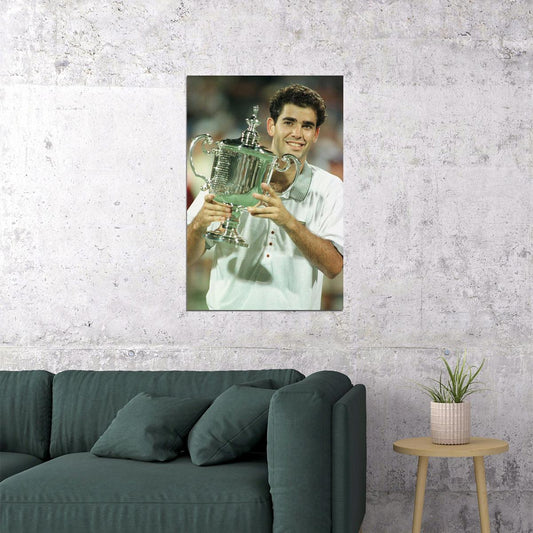 Pete Sampras American Tennis Player Sports Poster Wall Art Print Home Wall Decor - xonomax