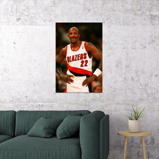 Clyde Drexler American Basketball Sports Poster Wall Art Print Home Wall Decor - xonomax