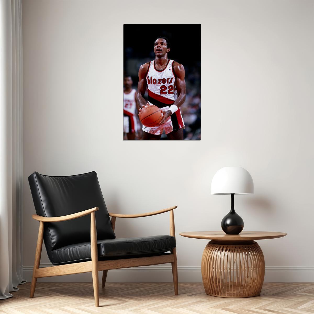 Clyde Drexler American Basketball Player Poster Wall Art Print Home Wall Decor - xonomax