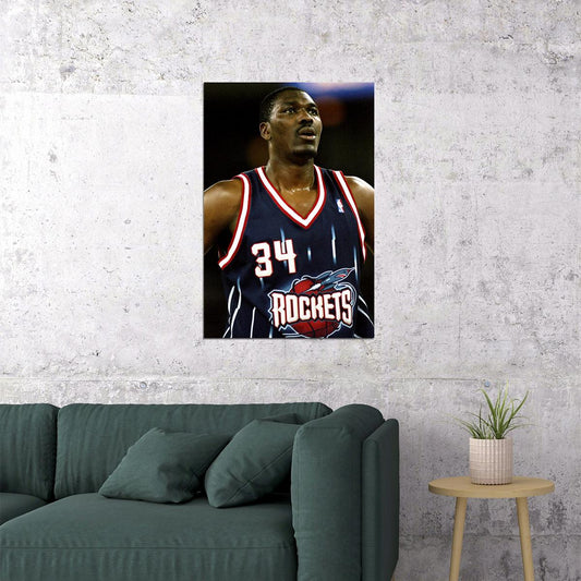 Hakeem Olajuwon American Basketball Sports Poster Wall Art Print Home Wall Decor - xonomax