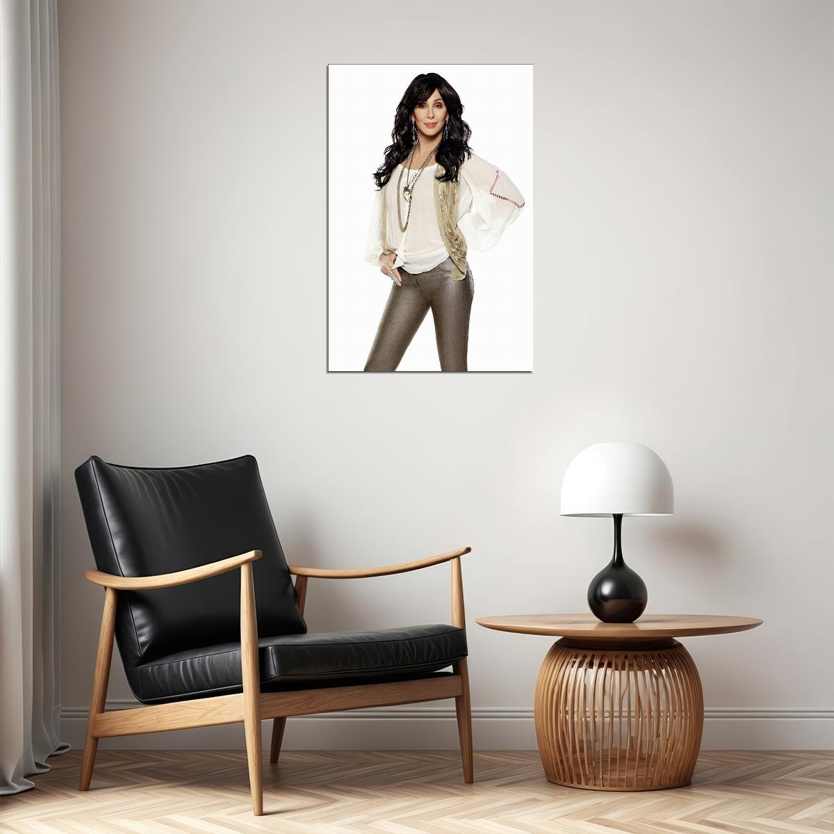 Cher 80s 90s Celebrity Music Singer Actress Poster Wall Art Print Home Wall Decor - xonomax