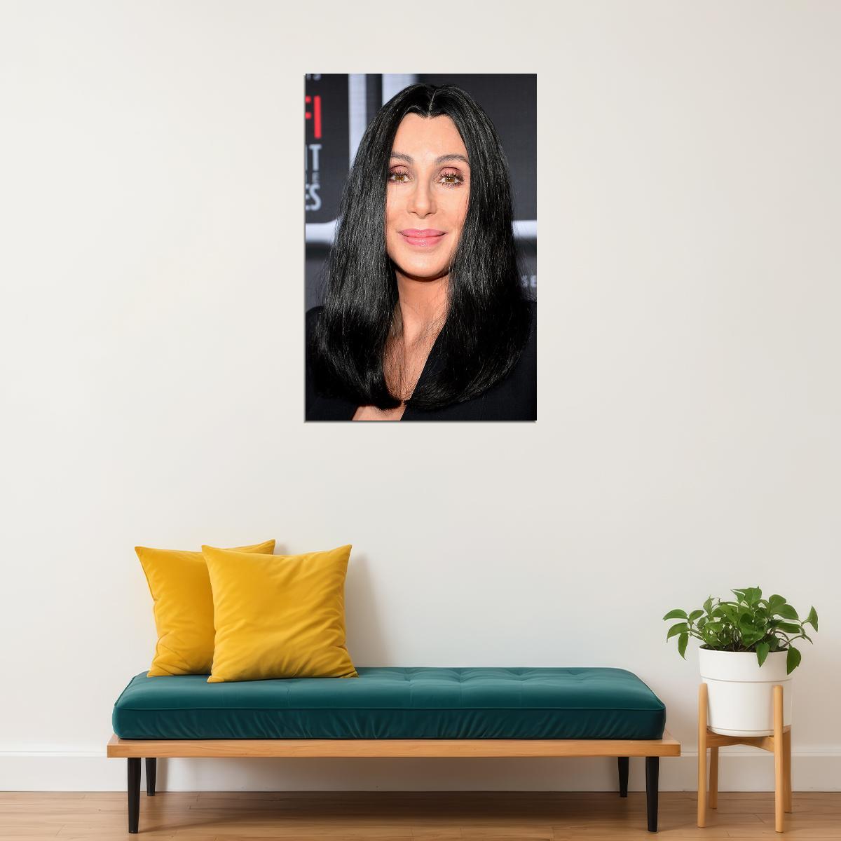 Cher 80s 90s Celebrity Music Singer Actress Poster Wall Art Print Home Wall Decor - xonomax