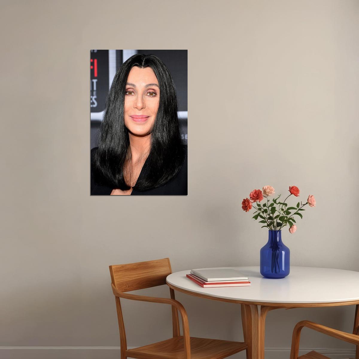 Cher 80s 90s Celebrity Music Singer Actress Poster Wall Art Print Home Wall Decor - xonomax