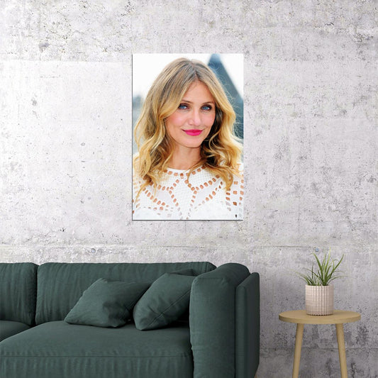 Cameron Diaz 80s 90s Celebrity Movie Actress Poster Wall Art Print Home Wall Decor - xonomax