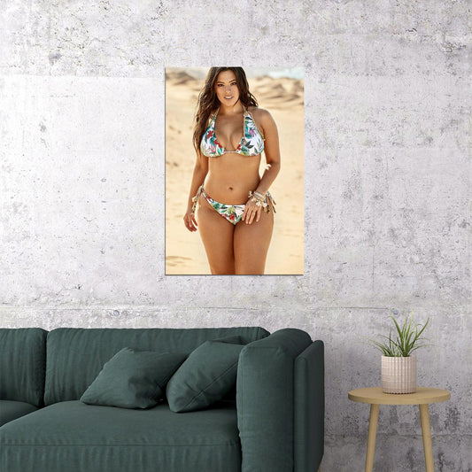 Ashley Graham Celebrity Beauty Model Actor Poster Wall Art Print Home Wall Decor - xonomax