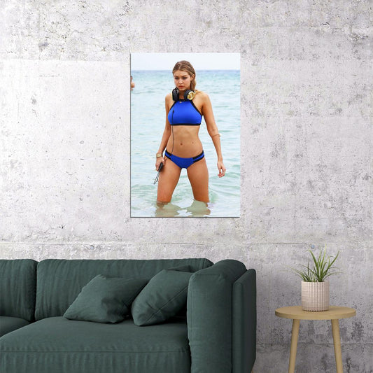 Gigi Hadid Celebrity Model Cinema Actor Poster Wall Art Print Home Wall Decor - xonomax