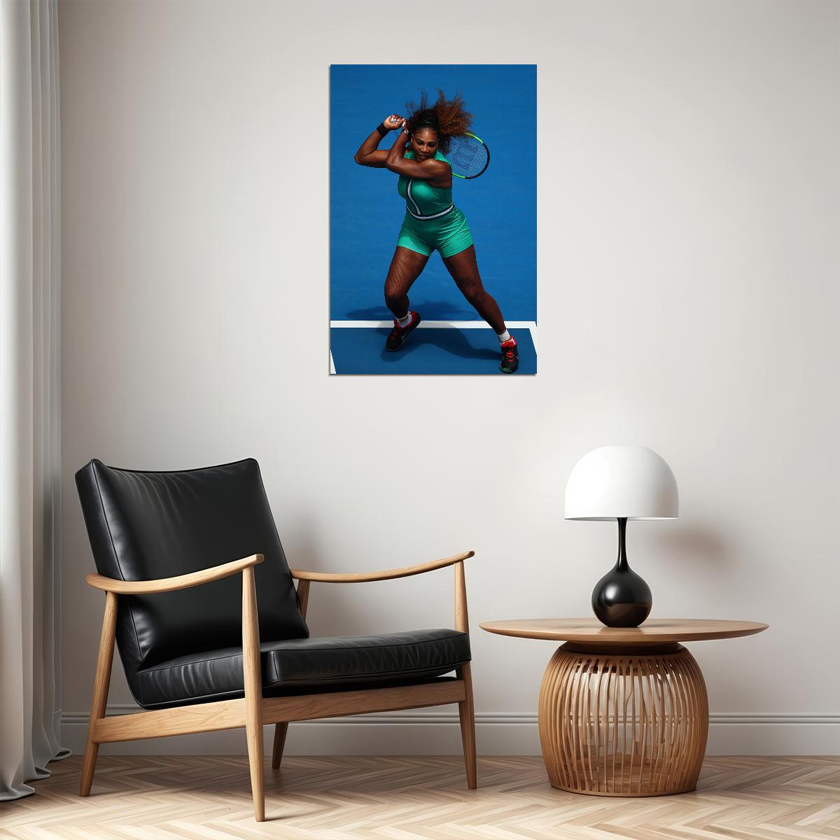 Serena Williams Tennis Champion Top Player Poster Wall Art Print Home Wall Decor