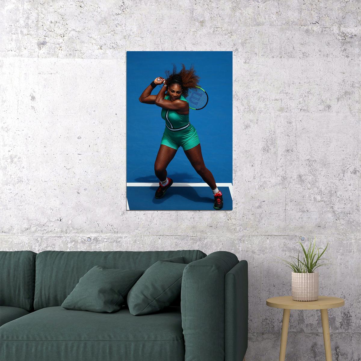 Serena Williams Tennis Champion Top Player Poster Wall Art Print Home Wall Decor