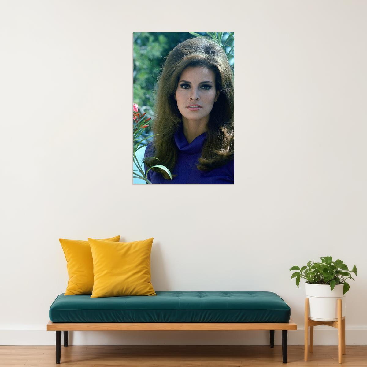 Raquel Welch 80s 90s Movie Actress Artist Poster Wall Art Print Home Wall Decor - xonomax