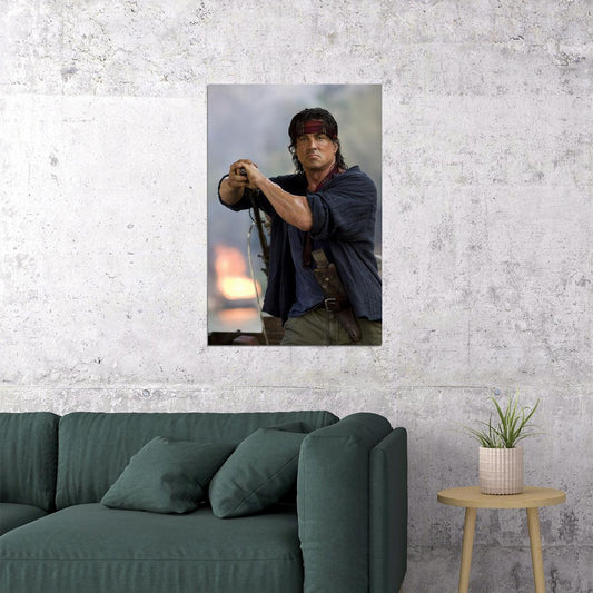 Sylvester Stallone Rambo Action War Movie Poster Wall Art Print Home Wall Decor - xonomax
