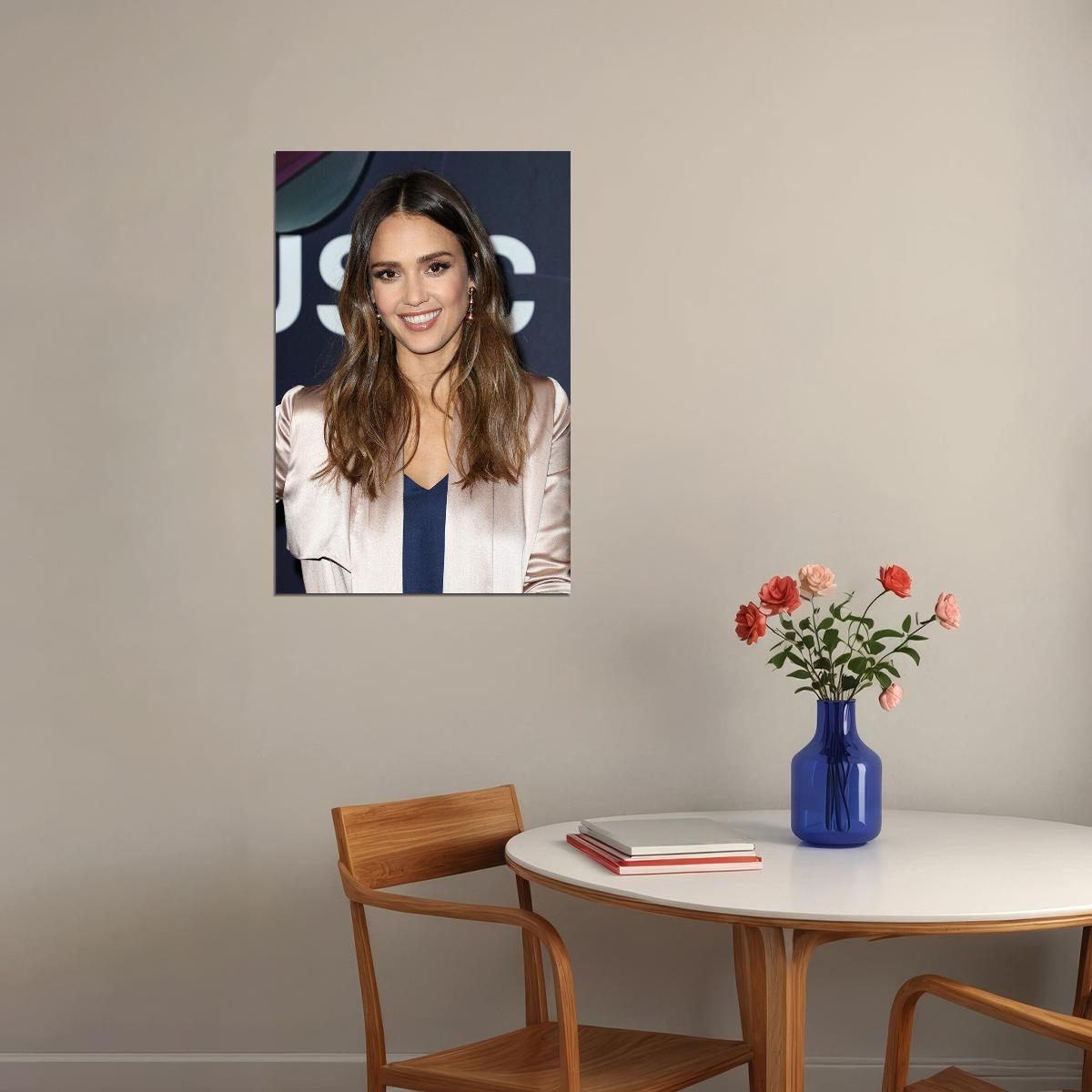 Jessica Alba Celebrity Cinema Actress Artist Poster Wall Art Print Home Wall Decor