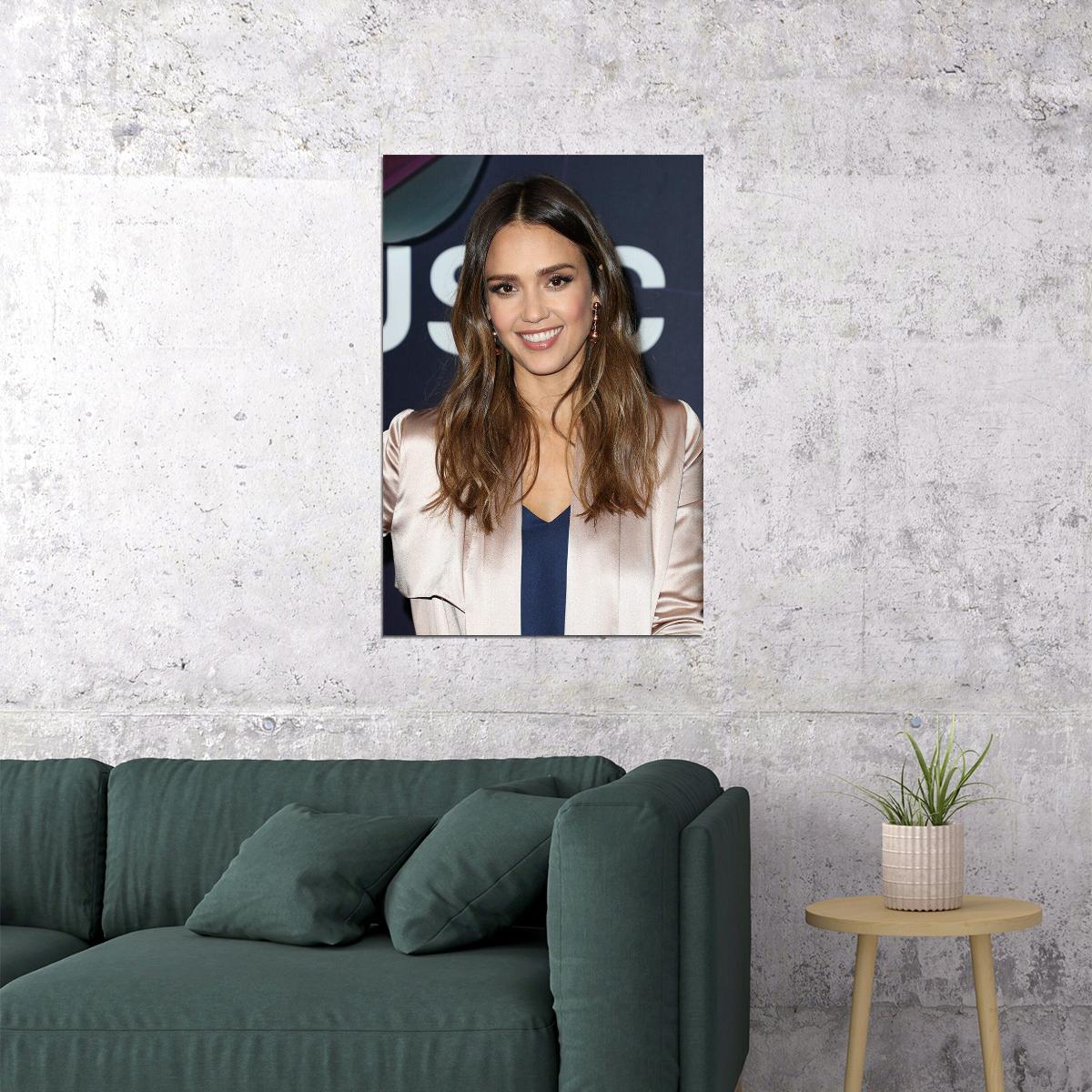Jessica Alba Celebrity Cinema Actress Artist Poster Wall Art Print Home Wall Decor