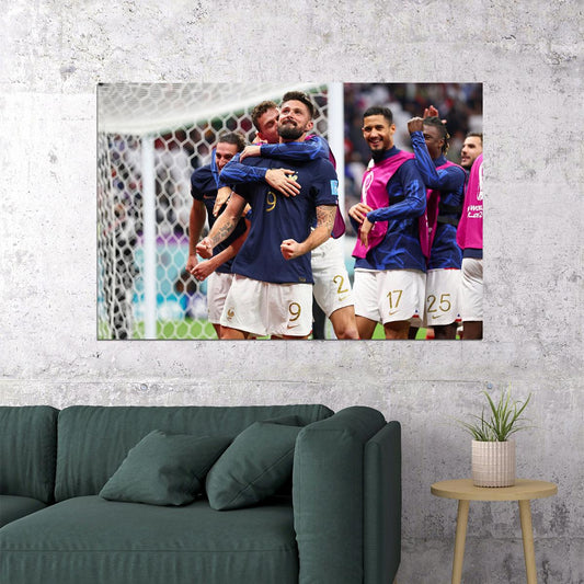 Olivier Giroud France National Team World Cup Poster Wall Art Print Home Wall Decor - xonomax
