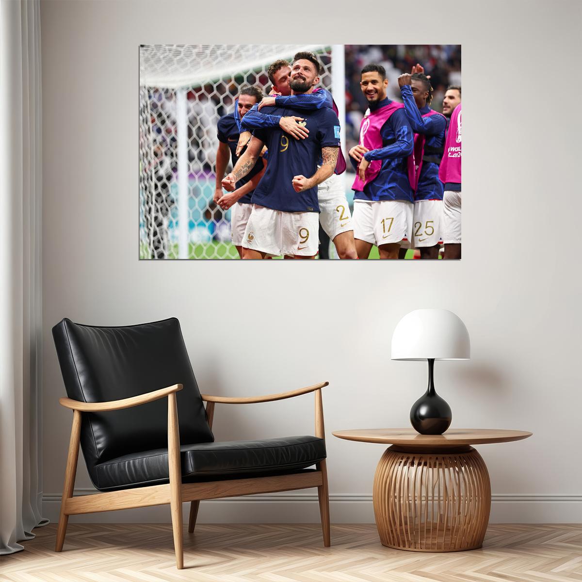 Olivier Giroud France National Team World Cup Poster Wall Art Print Home Wall Decor - xonomax